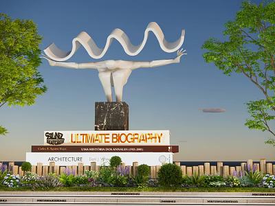 campus culture sketch sculpture library front sculpture sketch book sculpture sketch academic pressure 3d model