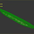 Traditional Wooden Canoe A Classic Water Transportation Vessel with Curved Ends