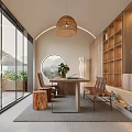 Modern Entertainment Room With Pool Table Fitness Equipment And Skylight