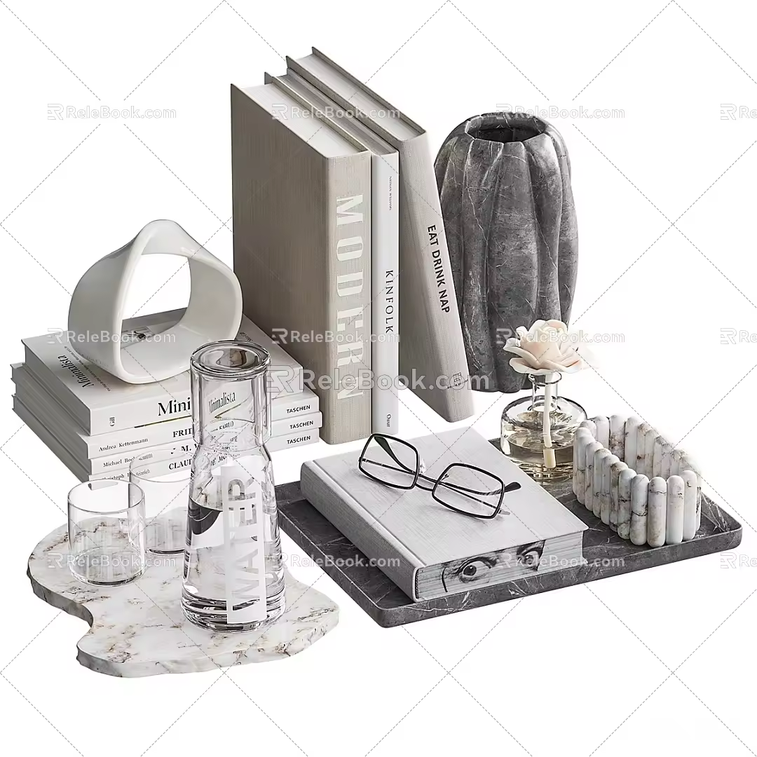 Modern Ornaments Combination Decorative Ornaments Dining Table Ornaments 3d model