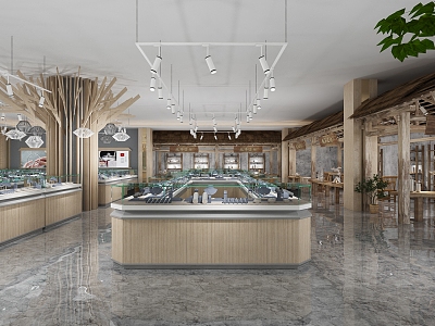 Modern Mall Jewelry Mall 3d model