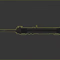 Vintage Submachine Gun Featuring Metal Barrel Magazine And Tactical Grip Design