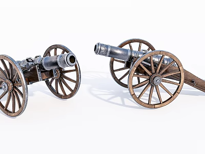 Modern Cannon War Weapon Old Cannon 3d model Modern Cannon War Weapon Old Cannon 3d model