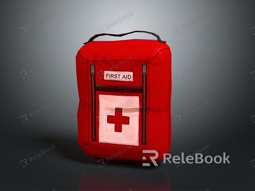 Medical Bag Medical Bag First Aid Bag Red Cross Bag Satchel Bag Collar Bag Leather Bag Cloth Bag model