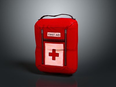 Medical Bag Medical Bag First Aid Bag Red Cross Bag Satchel Bag Collar Bag Leather Bag Cloth Bag 3d model