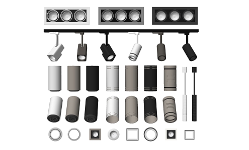 Modern Downlight Spotlight 3d model