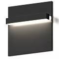 Sleek Modern Black Metal Wall Lamp With Soft LED Lighting Design
