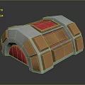 Sci-fi Capsule Space Capsule Hibernation Capsule Freezing Capsule Rest Capsule Rest Capsule 3d model