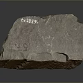 Rustic Wooden Stone Block with Natural Brown Gray Tones and Intricate Textured Surface