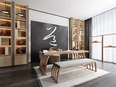 New Chinese Tea Room 3d model