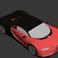 Red And Black Luxury Sports Car With Sleek Aerodynamic Design And Alloy Wheels