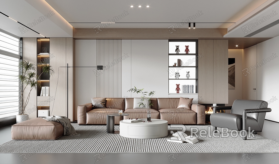 modern living room model