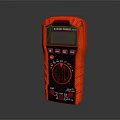 KLEIN TOOLS Red Digital Multimeter With Display Buttons And Dial