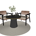 Modern Negotiation Table and Chair Modern Leisure Table and Chair Combination Coffee Table and Chair Reception Table and Chair Signing Table and Chair 3d model