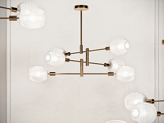 Light Luxury Chandelier Decorative Chandelier 3d model