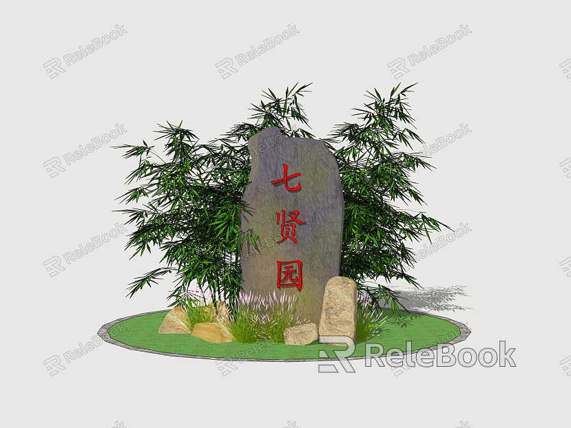 Inscription stone landscape stone garden landscape stone stone combination stone sketch model