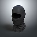 Gray Fabric Balaclava as Daily Life Product with Full Head Coverage for Warmth Protection 3d model