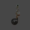 Tactical Weapon Rifle With Wooden Stock Metal Scope And Barrel Parts