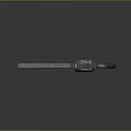 Modern Metallic Revolver Weapon 3D Rendered With Detailed Components And Studio Lighting Background