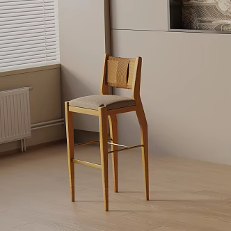 Modern Bar Chair 3d model