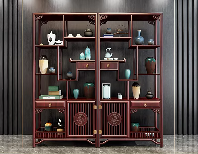 New Chinese Antique Rack 3d model