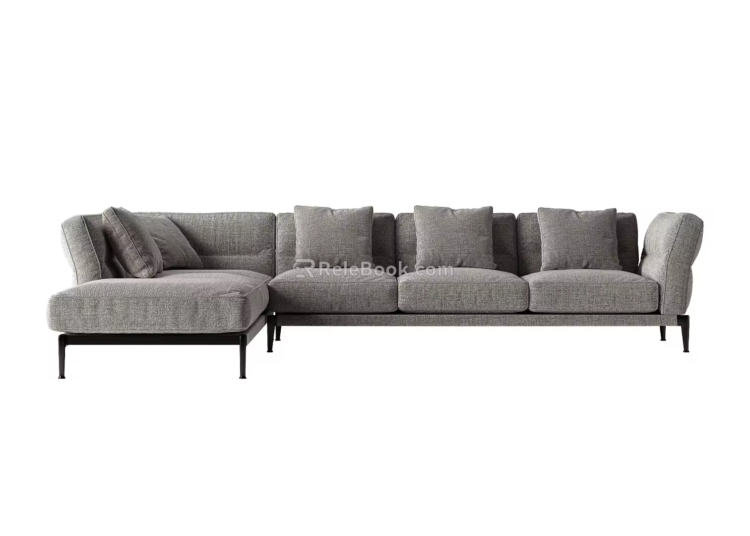 Modern corner sofa multiplayer sofa 3d model