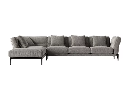 Modern corner sofa multiplayer sofa 3d model
