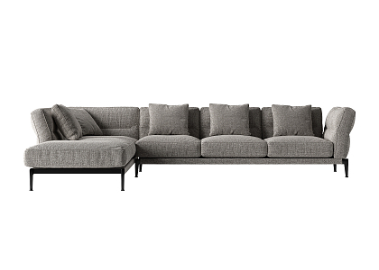 Modern corner sofa multiplayer sofa 3d model