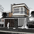 Modern Single-Family Villa 3d model