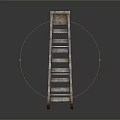 Diving Platform Diving Base Mobile Iron Frame Mobile Iron Ladder Movable Ladder Competition Watch Rack Outdoor Items 3d model