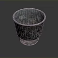Intricate Carved Silver Cup With Traditional Sculptural Patterns And Artistic Designs