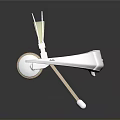 White Sleek Over Ear Computer Headphones With Light Brown Ear Cushions And Microphone
