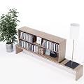 Modern Bookcase Simple Bookcase 3d model