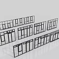 Casement Windows With Multiple Modern Frame Designs For Home Installation Projects 3d model