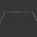 Industrial Metal Frame Equipment With Rustic Steel Support Structures And Base Plates