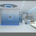 Modern Bright Beauty Haircare Salon Interior With Product Shelves Mirrors Sofa And Styling Area
