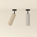 Modern Ceiling Mounted Spotlights Beige And White Minimalist Design For Interior Lighting 3d model