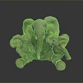 Decorative Elephant Family Sculpture With Adult And Baby Elephants Gray Orange Feet