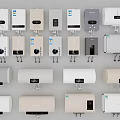 Various Modern Household Appliances With Digital Displays And Neutral Color Styles