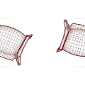 Modern Transparent Plastic Leisure Chairs With Armrests In Beige And Blue Colors