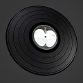 Vintage Vinyl Turntable with Wooden Base Open Lid Vinyl Record Control Buttons and Knobs 3d model