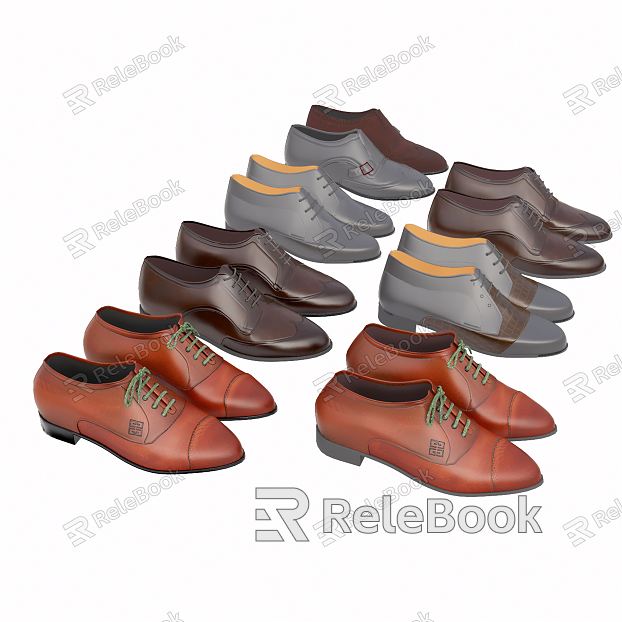 Modern Leather Shoes model