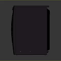 Sleek Modern Dark Washing Machine Featuring Transparent Door And Digital Control Panel