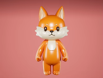 Cartoon puppy ip Q puppy cute animal ip 3d model