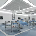 Hospital Outpatient Operating Room With Medical Equipment And Clean Environment