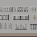 Various Decorative Wrought Iron Railings With Intricate Patterns And Designs
