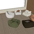 Lazy Sofa Bean Bag Sofa Sandbag Sofa Casual Sofa Single Sofa 3d model