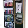 Self-service bookcase machine self-service vending machine 3d model