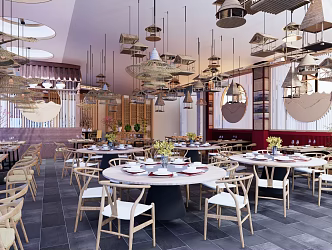 New Chinese Restaurant Hakka Chinese Restaurant Catering Hot Pot 3d model