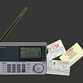 TECSUN Headphone Speaker With FM Radio Digital Display Control Knob And Antenna